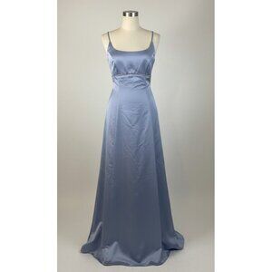 Tiana B Blue Formal Cocktail Dress - Rhinestone Waist & Corset Back size 0